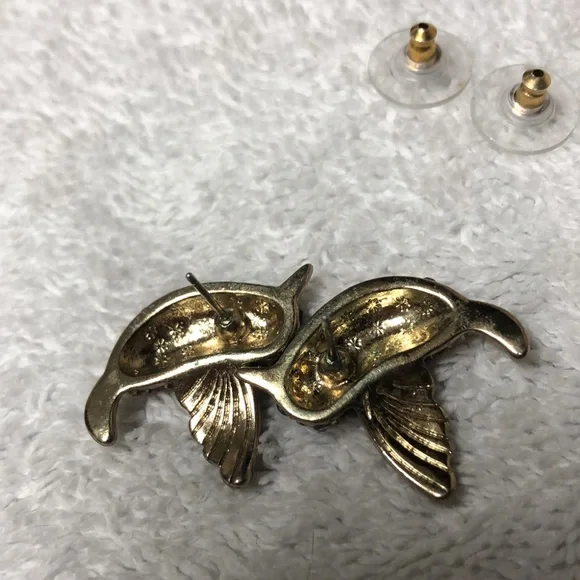 Betsy Johnson Hummingbird Earrings - Picture 4 of 5